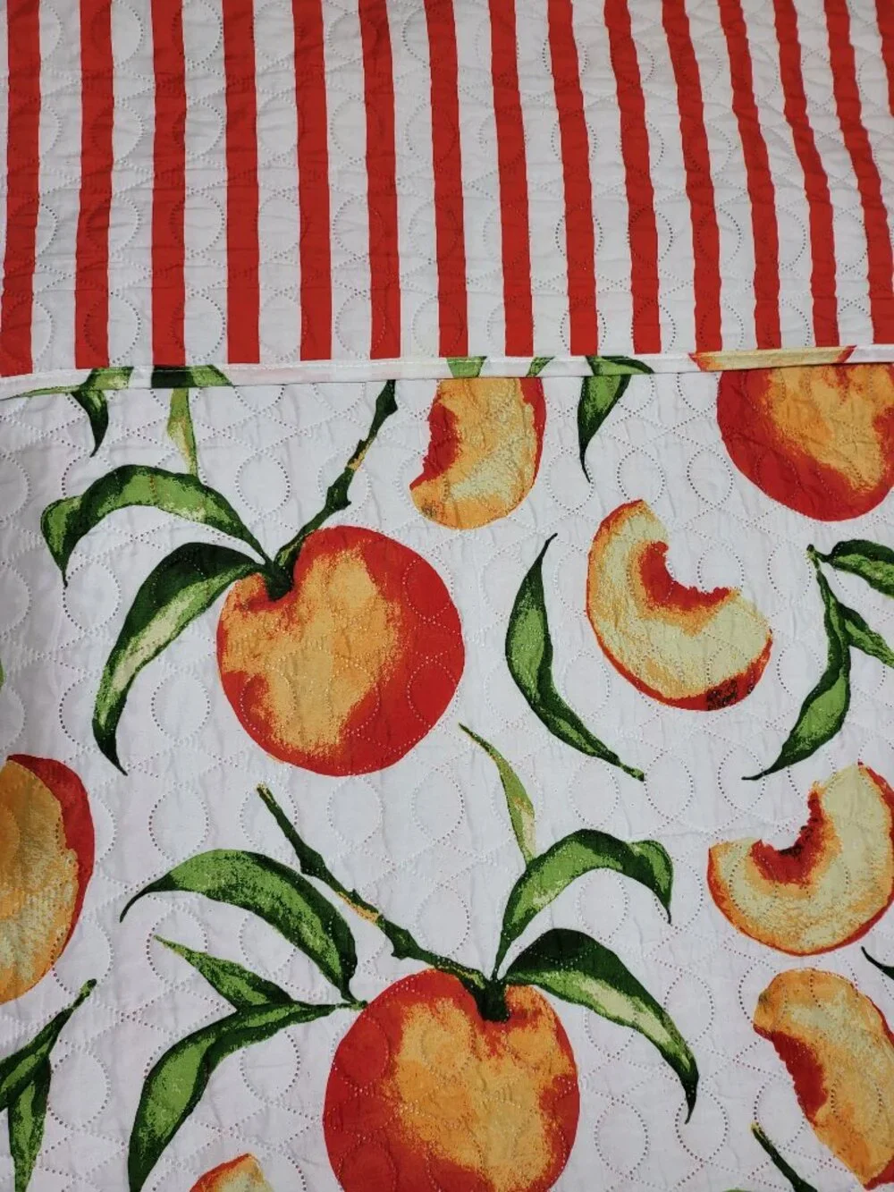 Peach Quilt and 90s Mugs Bundle – Summer Fruit Collectible Set